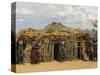 Ari Women Standing Outside House, Lower Omo Valley, Ethiopia, Africa-Jane Sweeney-Stretched Canvas