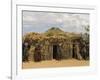 Ari Women Standing Outside House, Lower Omo Valley, Ethiopia, Africa-Jane Sweeney-Framed Photographic Print