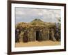 Ari Women Standing Outside House, Lower Omo Valley, Ethiopia, Africa-Jane Sweeney-Framed Photographic Print