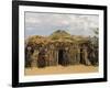 Ari Women Standing Outside House, Lower Omo Valley, Ethiopia, Africa-Jane Sweeney-Framed Photographic Print