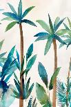 Blue Palm Leaves II-Aria K-Art Print