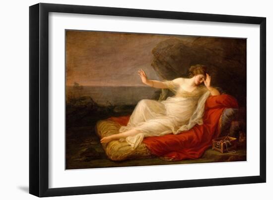 Ariadne Abandoned by Theseus, 1774 (Oil on Canvas)-Angelica Kauffman-Framed Giclee Print