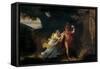 Ariadne and Theseus-Jean-Baptiste Regnault-Framed Stretched Canvas