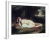 Ariadne Asleep on the Island of Naxos, 1809-1814-John Vanderlyn-Framed Giclee Print