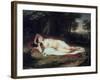 Ariadne Asleep on the Island of Naxos, 1809-1814-John Vanderlyn-Framed Giclee Print