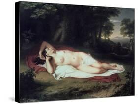 Ariadne Asleep on the Island of Naxos, 1809-1814-John Vanderlyn-Stretched Canvas