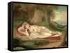 Ariadne Asleep on the Island of Naxos, 1831-John Vanderlyn-Framed Stretched Canvas