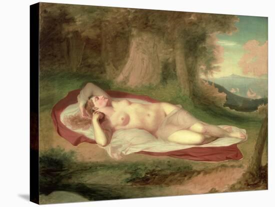 Ariadne Asleep on the Island of Naxos, 1831-John Vanderlyn-Stretched Canvas