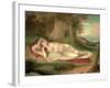 Ariadne Asleep on the Island of Naxos, 1831-John Vanderlyn-Framed Giclee Print