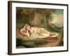 Ariadne Asleep on the Island of Naxos, 1831-John Vanderlyn-Framed Giclee Print