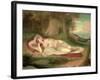 Ariadne Asleep on the Island of Naxos, 1831-John Vanderlyn-Framed Giclee Print