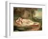 Ariadne Asleep on the Island of Naxos, 1831-John Vanderlyn-Framed Giclee Print