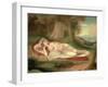 Ariadne Asleep on the Island of Naxos, 1831-John Vanderlyn-Framed Giclee Print