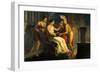 Ariadne Giving Some Thread to Theseus to Leave Labyrinth-Pelagio Palagi-Framed Giclee Print