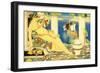 Ariadne in Naxos, 1925-26 (Tempera on Handwoven Linen)-Joseph Edward Southall-Framed Giclee Print