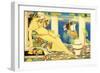 Ariadne in Naxos, 1925-26 (Tempera on Handwoven Linen)-Joseph Edward Southall-Framed Giclee Print