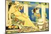 Ariadne in Naxos, 1925-26 (Tempera on Handwoven Linen)-Joseph Edward Southall-Mounted Giclee Print