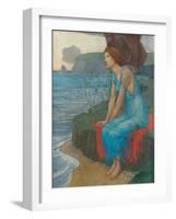 Ariadne on the Isle of Naxos-Edward Reginald Frampton-Framed Giclee Print