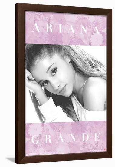 ARIANA GRANDE - FLORAL-null-Framed Poster