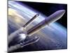Ariane 5 Rocket Launch, Artwork-David Ducros-Mounted Photographic Print