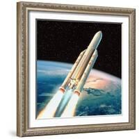 Ariane 5 Rocket-David Ducros-Framed Premium Photographic Print