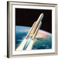 Ariane 5 Rocket-David Ducros-Framed Premium Photographic Print