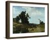 Ariccia, Roman Countryside, 1864-Federico Faruffini-Framed Giclee Print