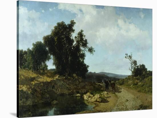 Ariccia, Roman Countryside, 1864-Federico Faruffini-Stretched Canvas