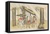 Arido Shi Shrine, 1801-1804-Katsushika Hokusai-Framed Stretched Canvas