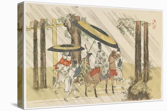 Arido Shi Shrine, 1801-1804-Katsushika Hokusai-Stretched Canvas