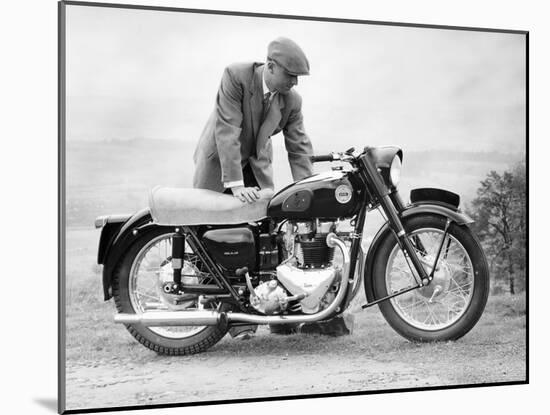 Ariel 650cc Huntmaster Twin Motorbike, 1956-null-Mounted Photographic Print