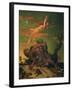 Ariel and Caliban, 1837-David Scott-Framed Giclee Print