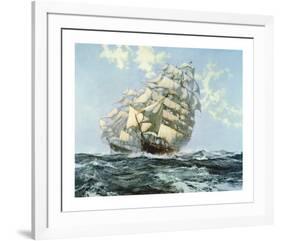 'Ariel' and 'Taeping'-Montague Dawson-Framed Premium Giclee Print