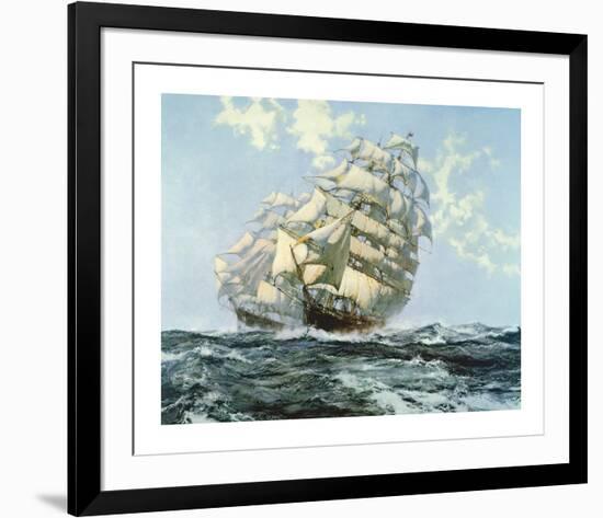 'Ariel' and 'Taeping'-Montague Dawson-Framed Premium Giclee Print