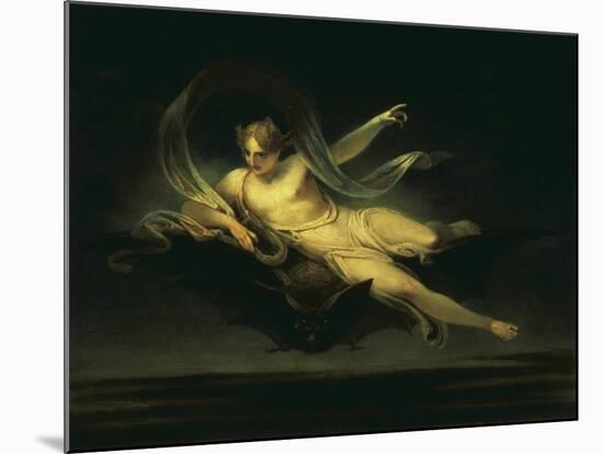 Ariel on a Bat's Back-Henry Singleton-Mounted Giclee Print