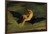 Ariel - "On the Bat's Wing Do I Fly.", C. 1826-Joseph Severn-Framed Giclee Print