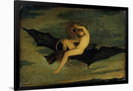 Ariel - "On the Bat's Wing Do I Fly.", C. 1826-Joseph Severn-Framed Giclee Print