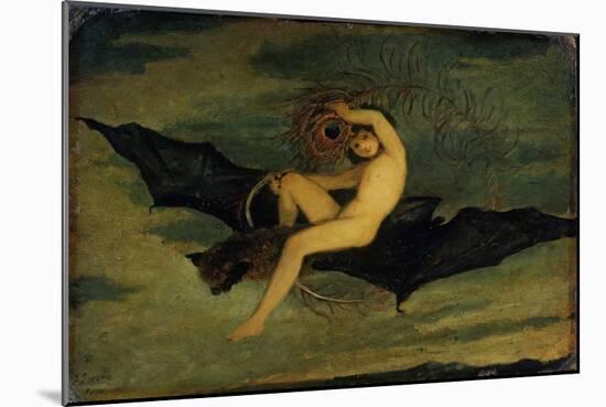 Ariel - "On the Bat's Wing Do I Fly.", C. 1826-Joseph Severn-Mounted Giclee Print