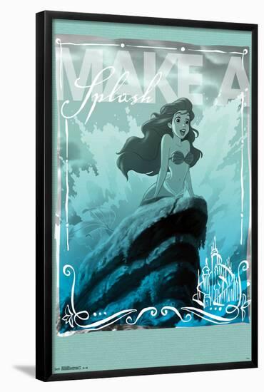 Ariel - Splash-null-Framed Poster