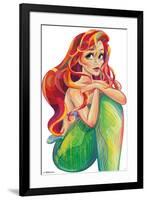 ARIEL - STYLIZED-null-Framed Poster