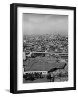 Ariels of Seals Stadium During Opeaning Day, Giants Vs. Dodgers-Nat Farbman-Framed Photographic Print