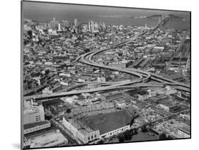 Ariels of Seals Stadium During Opeaning Day-Nat Farbman-Mounted Photographic Print