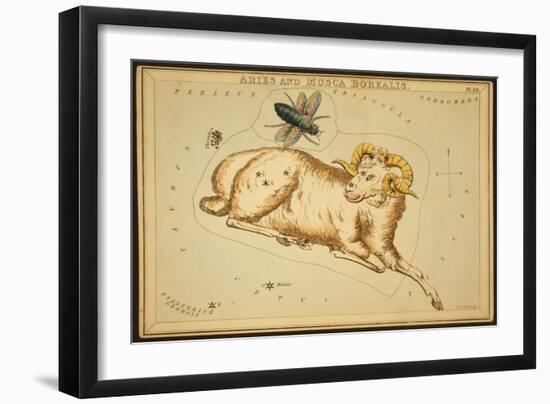 Aries Constellation, Zodiac Sign, 1825-Science Source-Framed Giclee Print