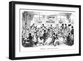 Aries - Ram-Pant Jollities, 19th Century-George Cruikshank-Framed Giclee Print