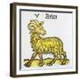 Aries the Ram, 1489-null-Framed Giclee Print