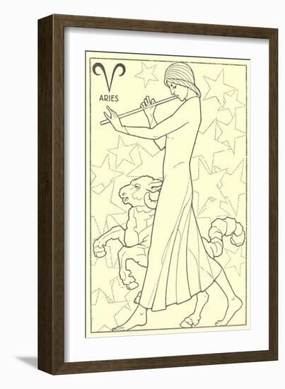 Aries, the Ram-null-Framed Art Print