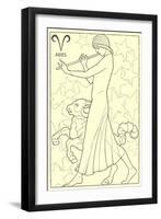 Aries, the Ram-null-Framed Art Print