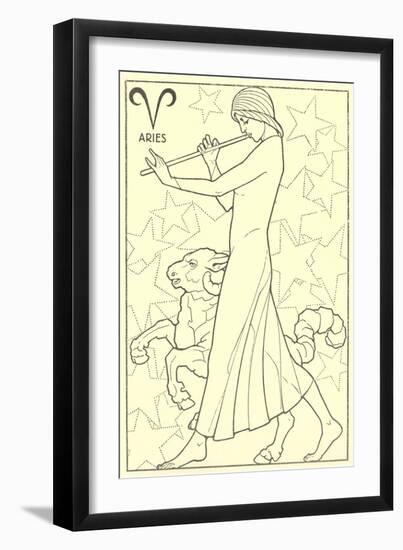 Aries, the Ram-null-Framed Art Print