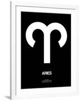 Aries Zodiac Sign White-NaxArt-Framed Art Print