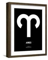 Aries Zodiac Sign White-NaxArt-Framed Art Print